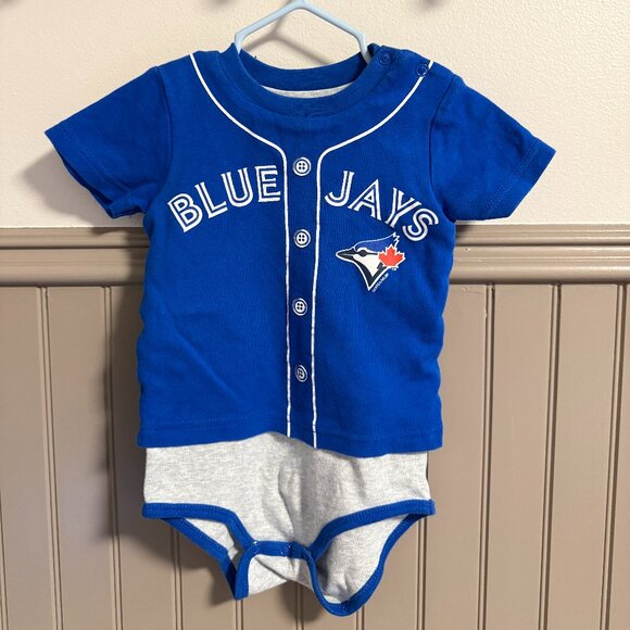 Toronto Blue Jays Short-Sleeve | 18M | Blue Jays Baseball Onesie - Picture 1 of 2